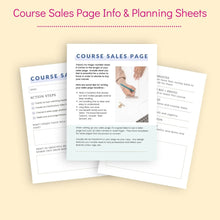Load image into Gallery viewer, Online Course Marketing Planner