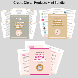 Create Digital Products Mini Starter Bundle