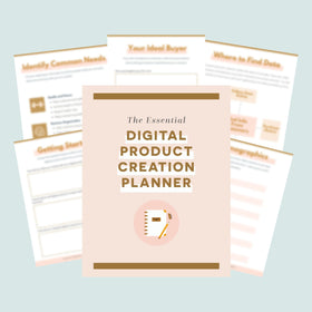 Digital Products Creation Planner