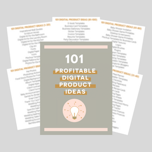 101 Profitable Digital Product Ideas